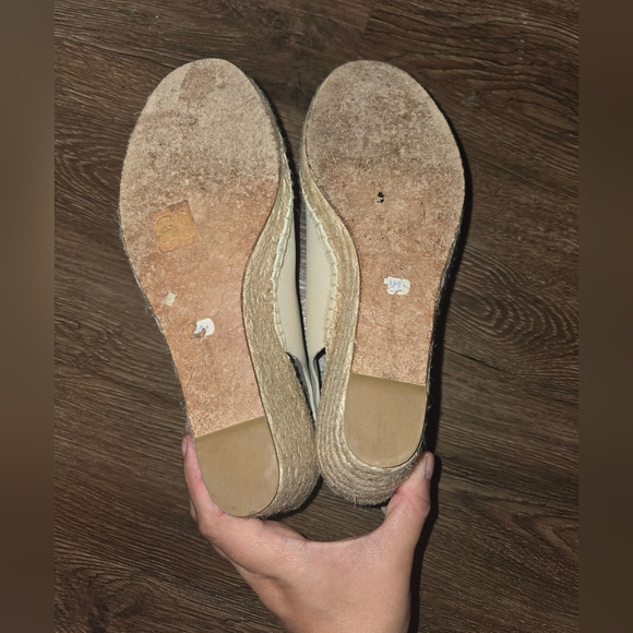 Céline Women's 38 Milk Calfskin Leather Open Toe Espadrille Sandal - Picture 4 of 4